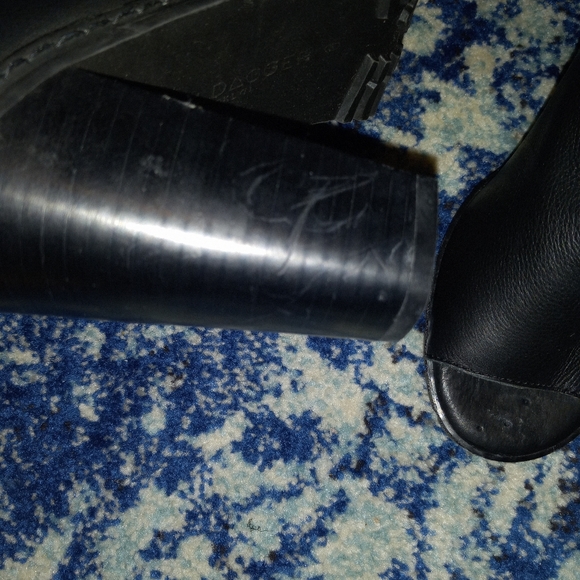 KDB Kelsi Dagger Brooklyn BLACK LAKESIDE OPEN BOOTIES SZ 8 - Picture 7 of 10